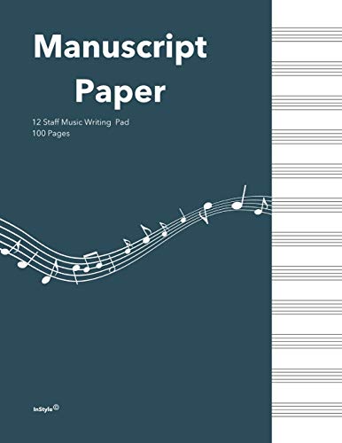 Book Standard Manuscipt Paper Notebook: Nocturne Blue Cover 120 Page 8.5 x 11 Inch 12 Staff Blank Sheet Music Notebook for Music Writing (Color Trends) free
