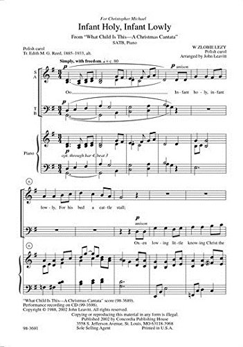 Book Infant Holy: Vocal Score free