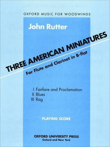 Book Three American Miniatures (oxford Music For Woodwinds) free