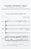 Book Lord, Let Me Know Mine End: Vocal Score free