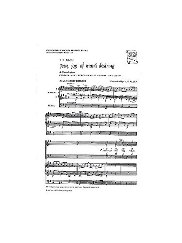 Book Jesu, Joy of Man's Desiring (Church Music Society) free