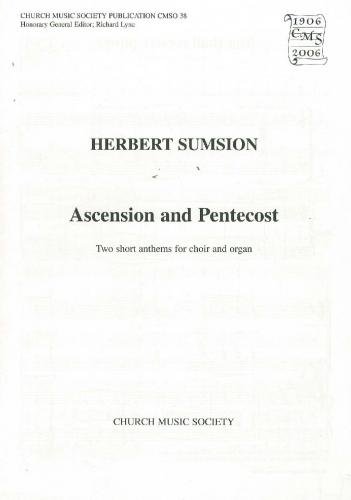 Book Ascension And Pentecost (church Music Society Publications) free
