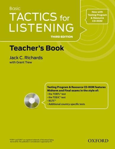 Book Tactics for Listening: Basic: Teacher's Resource Pack by Richards (2011-05-05) free