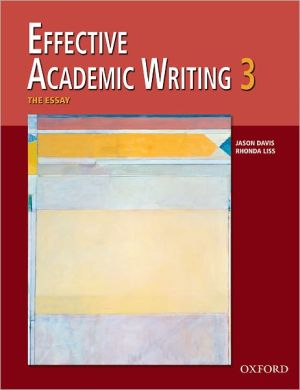 Book Effective Academic Writing 3 Student Book (Effective Academic Writing Series) (v. 3) free