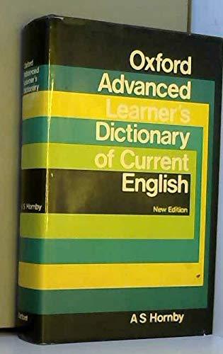 Book Oxford Advanced Learner's Dictionary of Current English free