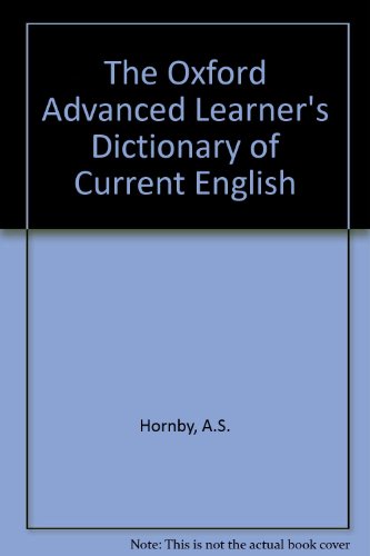 Book The Oxford Advanced Learner's Dictionary of Current English free