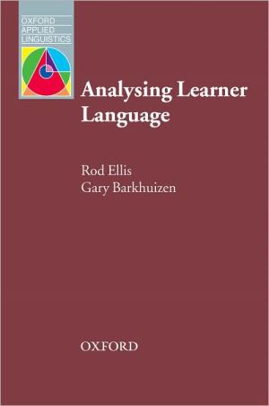 Book Analysing Learner Language (Oxford Applied Linguistics) free