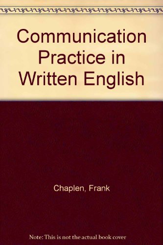 Book Communication Practice in Written English free