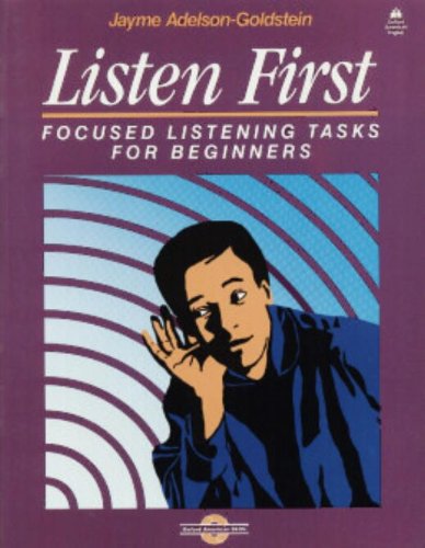 Book Listen First:  Focused Listening Tasks for Beginners free