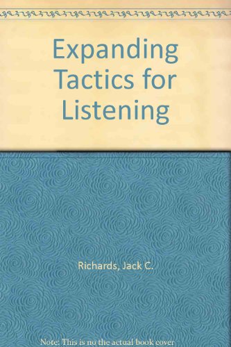 Book Expanding Tactics For Listening free