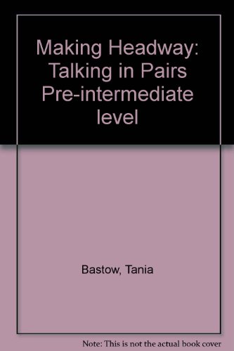 Book Making Headway Talk-Pairs Pre-Intermediate Cassette (1) free