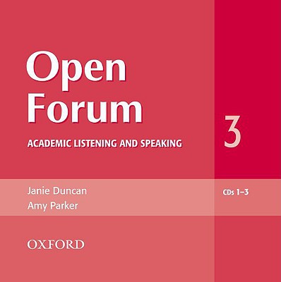 Book Open Forum 3 Audio CD: Academic Listening and Speaking CD (Open Forum Series) free