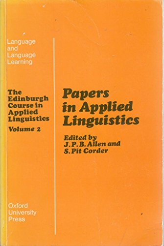 Book Papers in applied linguistics free