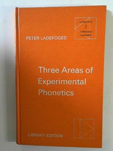 Book Three Areas Of Experimental Phonetics free