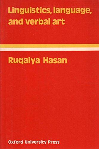Book Linguistics, Language and Verbal Art (Language Education) free