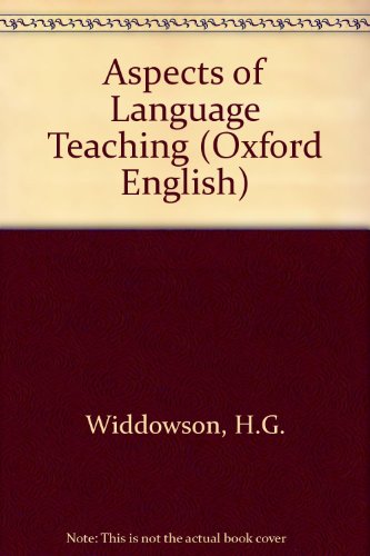 Book Aspects Of Language Teaching free