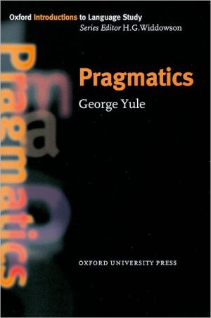 Book Pragmatics (Oxford Introduction to Language Study Series) free