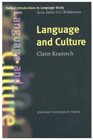 Book Language and Culture (Oxford Introductions to Language Study) free