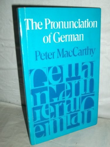 Book The Pronunciation Of German free