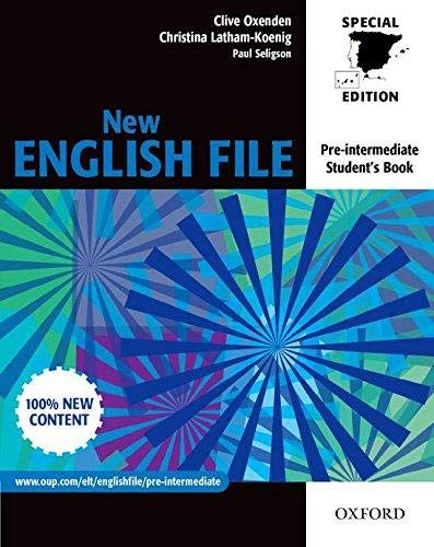 Book New English FILE Pre-Intermediate. Student's Book for Spain (New English File Second Edition) (Spanish Edition) free