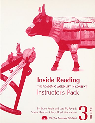 Book Inside Reading 3 Instructor Pack: The Academic Word List in Context free