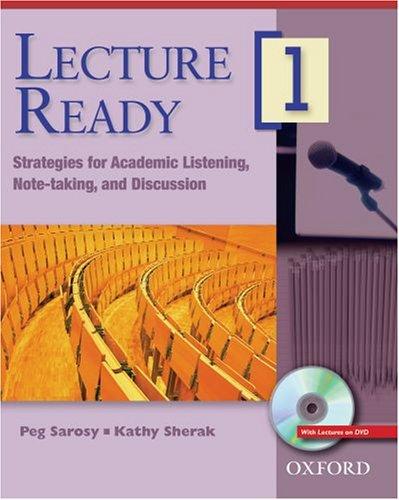 Book Lecture Ready 1 Student Book with DVD: Strategies for Academic Listening, Note-taking, and Discussion (Lecture Ready Series) free