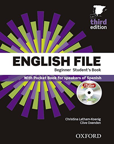 Book English File 3rd Edition Beginner Student's Book+Itutor+Pb Pack (English File Third Edition) (Spanish Edition) free