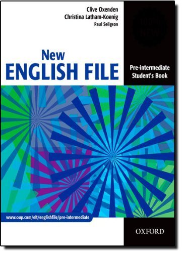 Book New English File: Pre-intermediate Student's Book: Student's Book Pre-intermediate lev by Oxenden, Clive, Latham-Koenig, Christina, Seligson, Paul (2005) Paperback free