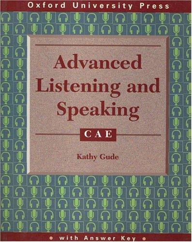 Book Advanced Listening And Speaking: Cae free