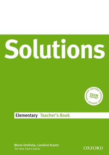 Book Solutions Elementary: Teacher's Book free