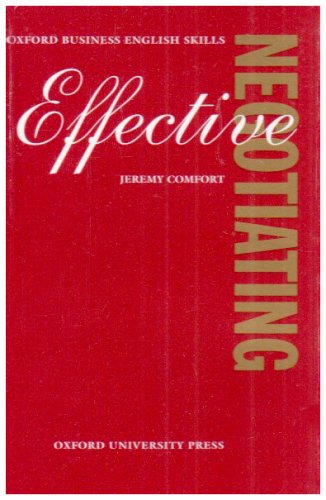 Book Effective Negotiating: Audio Cassette (oxford Business English Skills) free
