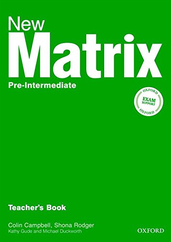 Book New Matrix Pre-Intermediate. Teacher's Book (Spanish Edition) free