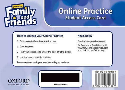Book FAMILY AND FRIENDS: STARTER. ONLINE PRACTICE STUDENT ACCESS CARD 2/E (PACK) free