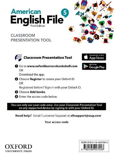 Book American English File Level 5 Classroom Presentation Tool Access Card free