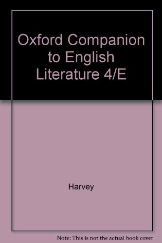 Book Oxford Companion to English Literatu 4ED free