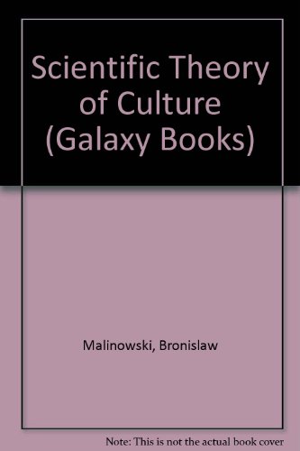 Book Scientific Theory of Culture (Galaxy Books) free
