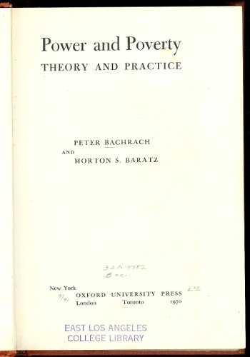 Book Power and Poverty; Theory and Practice free