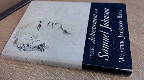 Book The Achievement of Samuel Johnson free