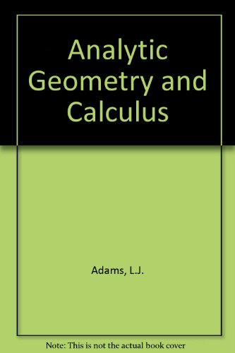 Book Analytic Geometry & Calculus 2/E free