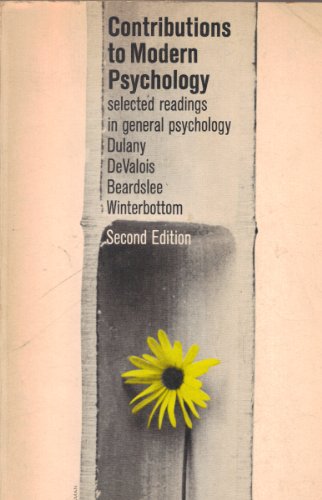 Book Contributions To Modern Psychology free