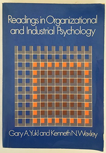 Book Readings In Organizational And Industrial Psychology free