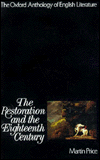 Book The Oxford Anthology of English Literature : The Restoration and the Eighteenth Century (Oxford Anthology of English Literature) free