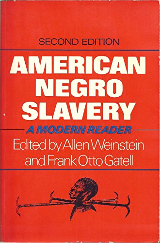 Book American Negro Slavery free