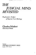 Book Judicial Mind Revisited (studies In Behavioural Political Science) free
