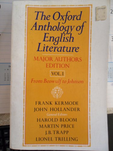 Book The Oxford Anthology of English Literature: Volume 1.  From Beowulf to Johnson free