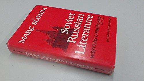Book Soviet Russian Literature: Writers and Problems, 1919-1977 free