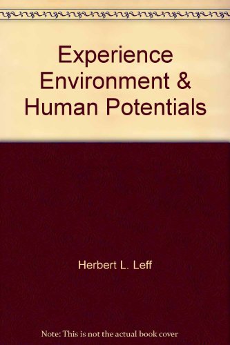 Book Experience, environment, and human potentials free