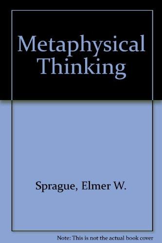 Book Metaphysical thinking free