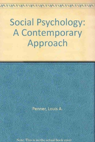 Book Social Psychology: A Contemporary Approach free