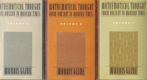 Book Mathematical Thought From Ancient To Modern Times (3 Volume Set) (vols 1-3) free